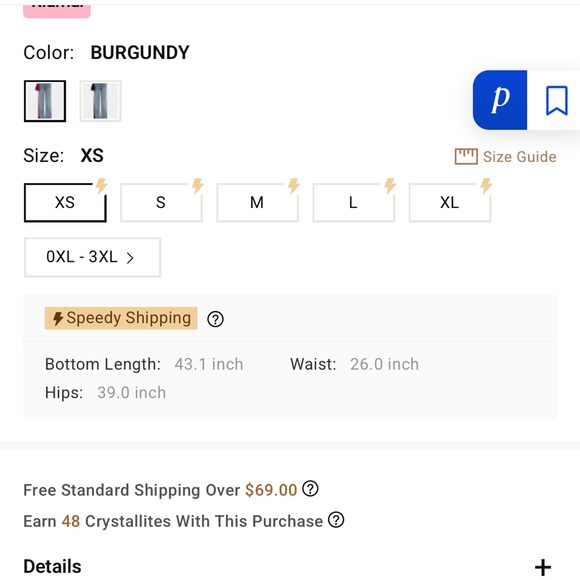 Designer Denim with Red Satin Bow and Stripe NWT - Picture 6 of 6